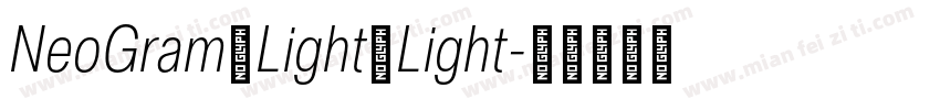 NeoGram Light Light字体转换